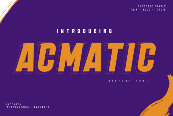 Acmatic: A Modern Display Font for Bold Campaigns