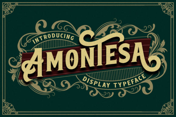 Amontesa: A Vintage-Styled Display Font for Bold Branding