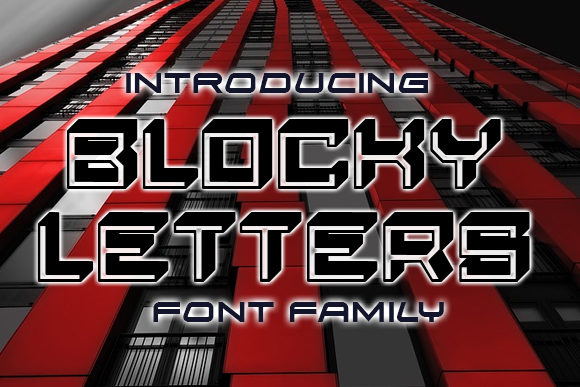 Blocky Letters: A Playful Display Font for Creative Projects