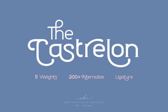 Castrelon: A Vintage-Inspired Display Font for Modern Branding
