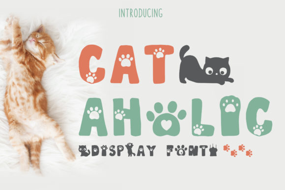 Cat-Aholic Font for Web Design