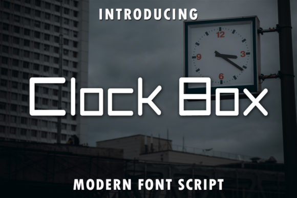 Clock Box: A Modern Display Font for Editorial Projects