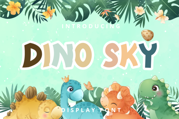 Dino Sky Font for Engaging Digital Campaigns