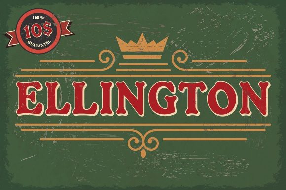 Ellington Font for Handmade Projects