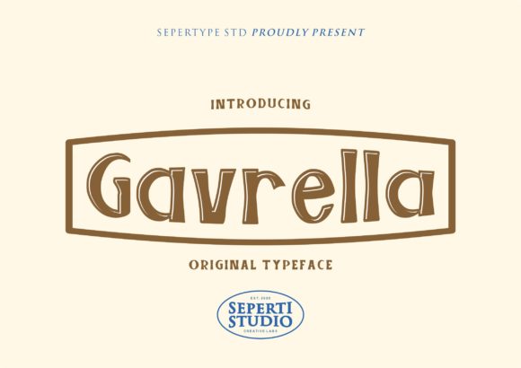 Gavrella: A Vintage Display Font for Modern Web Design