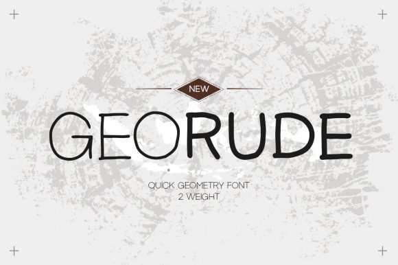 Georude: A Quirky Display Font for Web Design