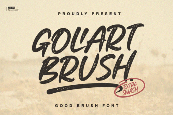Goliart Brush: A Hand-Drawn Display Font for Editorial Projects