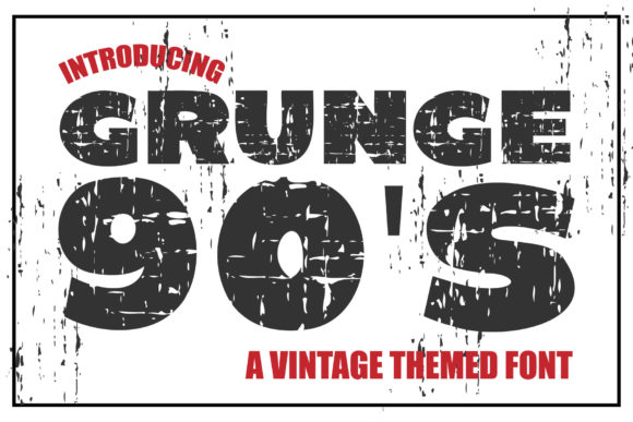 Grunge 90 S Font for Web Design and Branding