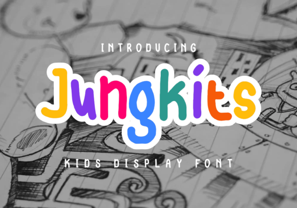 Jungkits: A Playful Display Font for Editorial Design