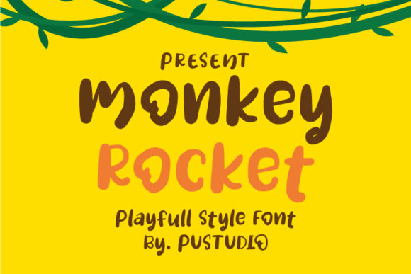 Monkey Rocket: A Fresh Display Font for Handmade Creations