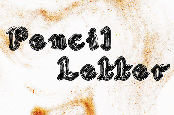 Pencil Letter: A Handcrafted Display Font for Creative Projects