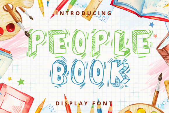 People Book Font for Handmade Creations