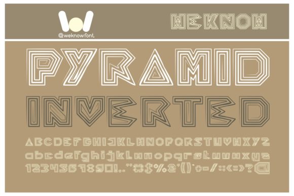 Pyramid Inverted: A Bold Font for High-Impact Campaigns