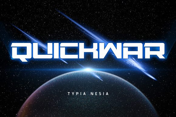 Quickwar: A Bold Display Font for Modern Editorial Design