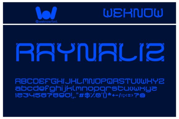 Raynaliz: A Cool Display Font for Modern Branding