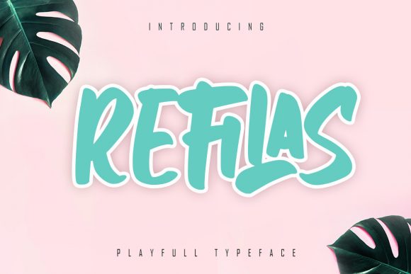 Refilas: A Modern Display Font for Digital Creativity