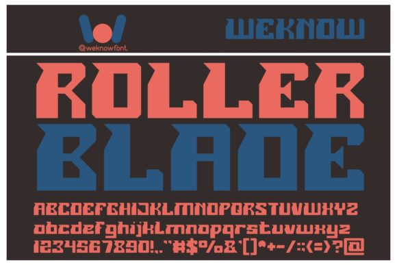 Roller Blade Font for Web Design Projects