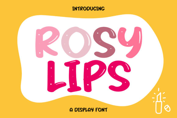Rosy Lips: A Trendy Display Font for Web Projects