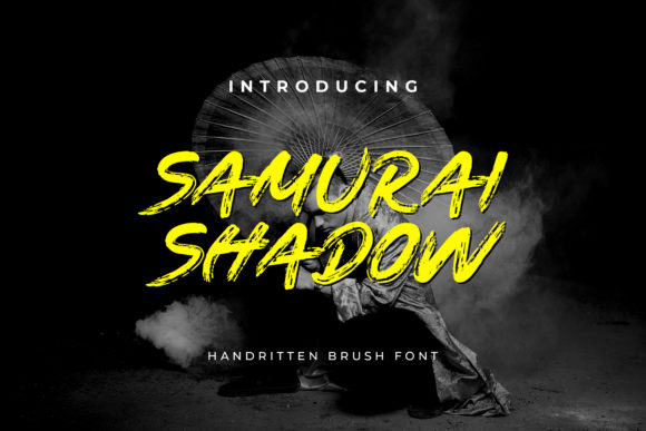 Samurai Shadow: A Bold Display Font for Editorial Design