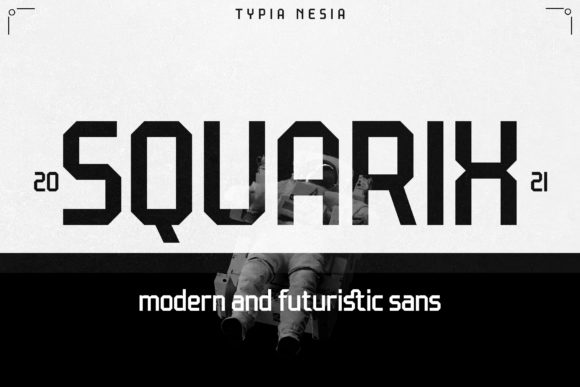 Squarix – A Modern Display Font for Digital Creativity