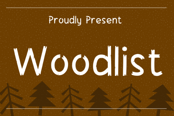Woodlist Font for Campaign Creatives