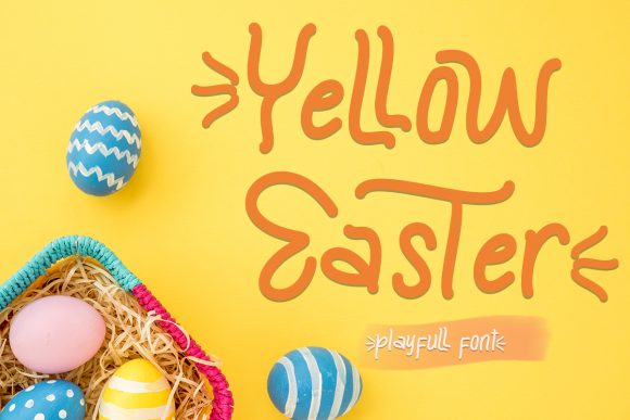 Yellow Easter: A Vibrant Display Font for Digital Creatives